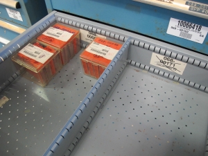 LISTA HEAVY DUTY 10-DRAWER PARTS CABINET W/ CONTENTS (W-44) LOADING & HANDLING FEE $25-